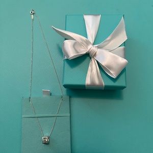 100% Authentic Tiffany$Co LOVE Pendant in Sterling Silver - 16”